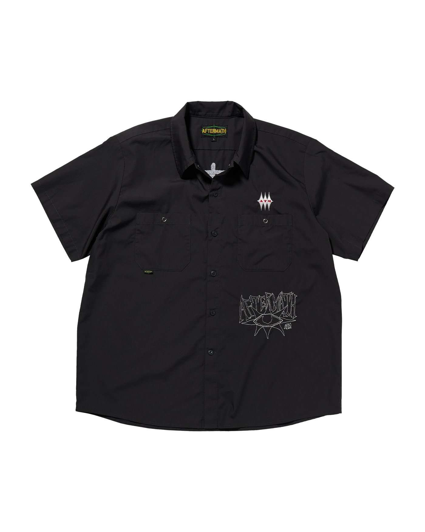 AFTERMATH PIG DYED DOODLE AIM LOGO TEE